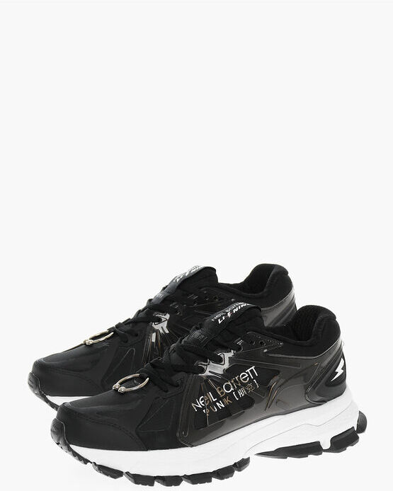 Neil Barrett Sneakers Basse ACE ELEMENT' S con Dettagli in Pvc e Piercing taglia 40