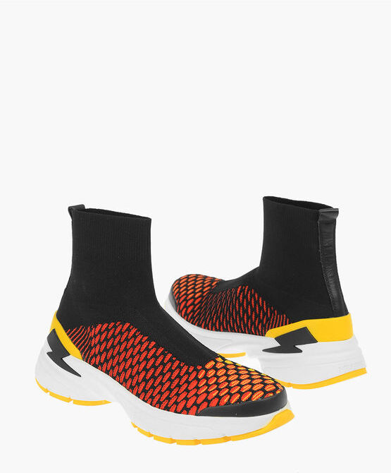 Neil Barrett Sneakers METEORITE SOCK in Tessuto taglia 43