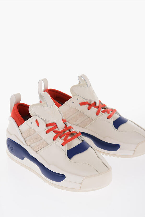 Adidas Y-3 BY YOHJI YAMAMOTO Sneakers Basse RIVALRY in Pelle e Tess taglia 8,