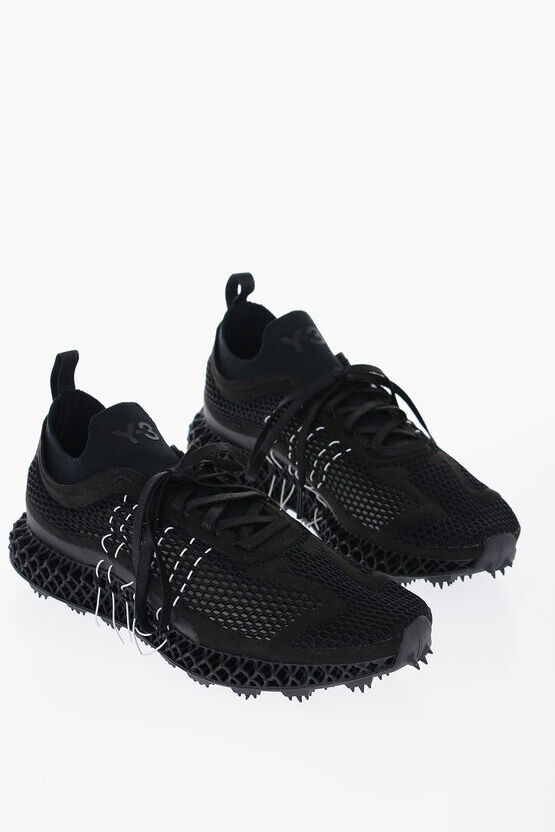 Adidas Y-3 YOHJI YAMAMOTO Sneakers Basse RUNNER 4D HALO Traforate taglia 9,5