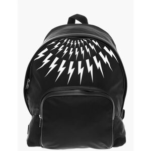 Neil Barrett Zaino FAIR-ISLE THUNDERBOLT in Nylon con Rifiniture in Pelle taglia Un