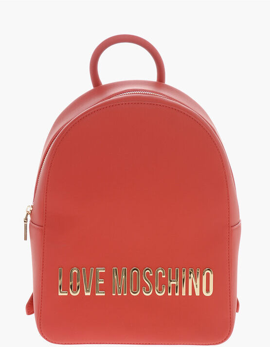 LOVE MOSCHINO Maxi Zaino in Ecopelle con Logo in Lettering taglia Unic