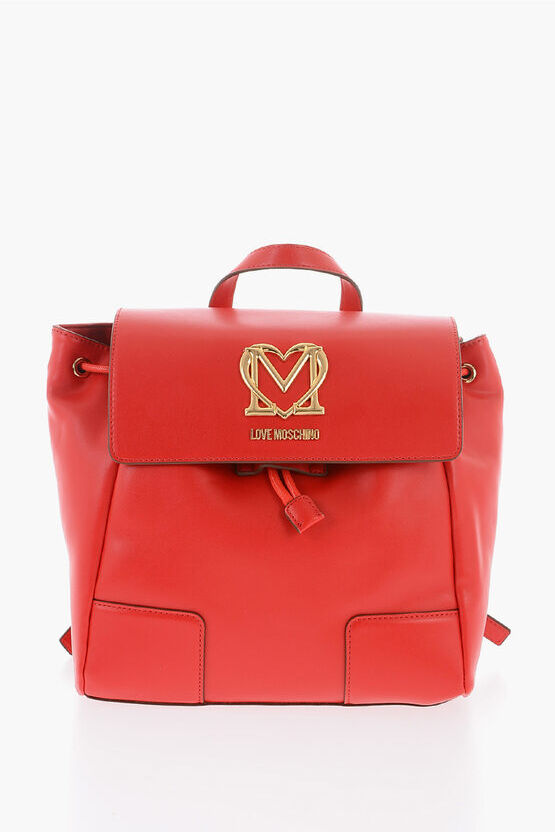 Moschino LOVE Zainetto in Ecopelle con Logo Dorato taglia Unica