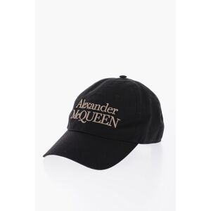 Alexander McQueen Cappello da Baseball STACKED In Twill Di Cotone con Logo in taglia M