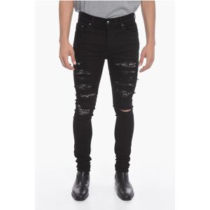 Amiri Jeans Skinny THRASHER con Dettagli Patch BANDANA 14cm taglia 29