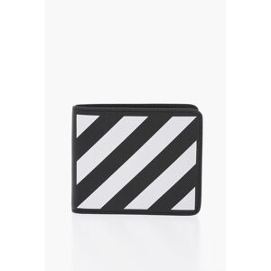 Off-White Portafoglio Bifold BINDER DIAG in Pelle Saffiano taglia Unica