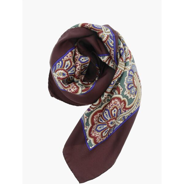 maison margiela mm1 foulard in seta in motivo paisley taglia unica