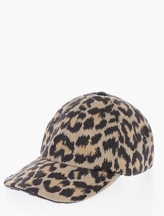 christian dior cappello baseball d-player mizza a fantasia animalier taglia 58