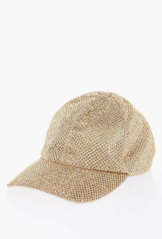 prada cappello baseball impreziosito da strass taglia s