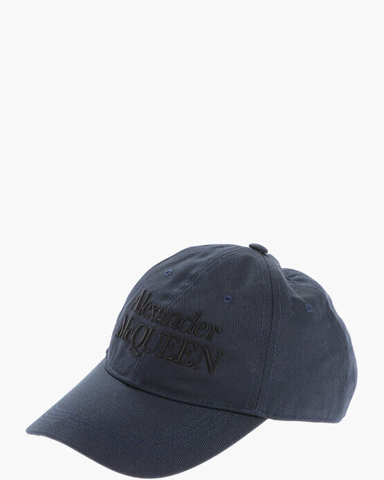 alexander mcqueen cappello baseball in tinta unita con logo ricamato taglia s