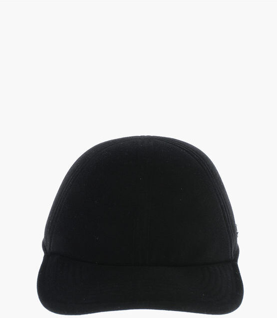 zegna cappello da baseball in lana con interno in pelle taglia m