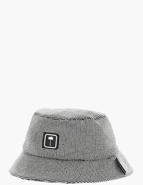 Palm Angels Cappello Bucket in Cotone Impreziosito da Strass taglia Unica