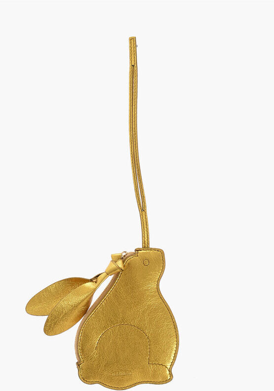 Jil Sander Mini Pouch BUNNY In Pelle Metallizzata taglia Unica