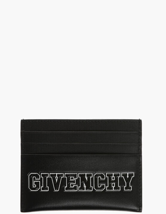 Givenchy Portacarte in Pelle a Tinta Unita con Logo a Contrasto taglia Unica