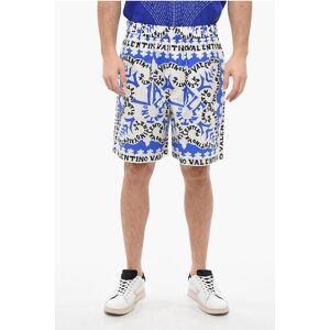 Valentino Bermuda In Cotone Con Stampa Bandana taglia 46