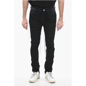 Amiri Jeans a Lavaggio Scuro con Frange All-Over 14cm taglia 29