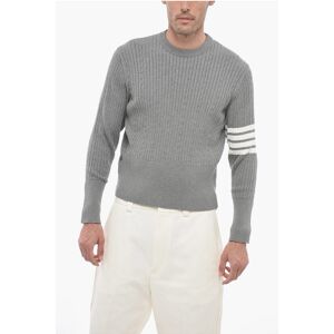 Thom Browne Maglia Girocollo BABY CABLE in Cotone Aran taglia 54