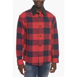 Diesel Overshirt S-NAUMAN Con Stampa Check taglia S