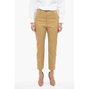 Bottega Veneta Pantaloni in Cotone a Una Pince Tapered Fit taglia 38