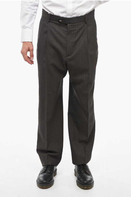 Gucci Pantaloni a 2 Pinces in Lana Herringbone taglia 52