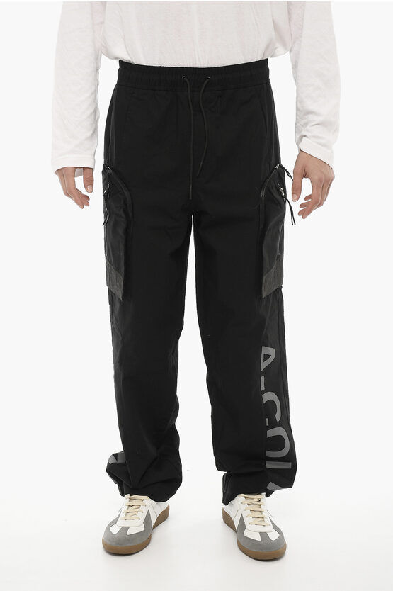 A Cold Wall Pantaloni Cargo a Quadri Rip Stop con Elastico in Vita taglia 52