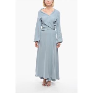 Super Blond Maxi Dress a Portafoglio con Cintura taglia Unica