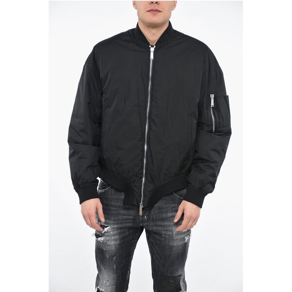 dsquared2 bomber on the wave stampato con dettaglio zip taglia 50