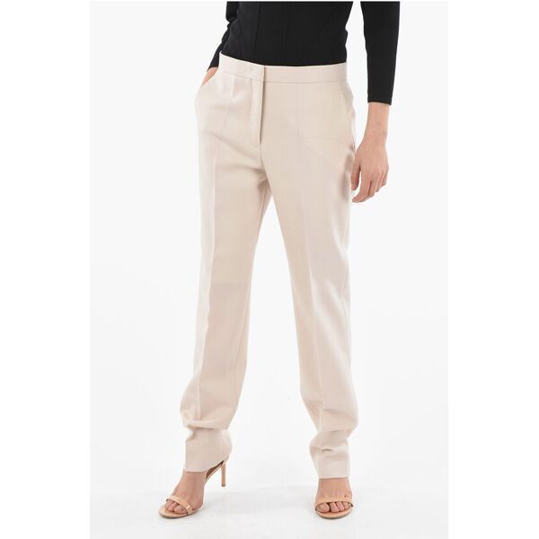 jil sander pantalone a sigaretta in lana a una pince taglia 44