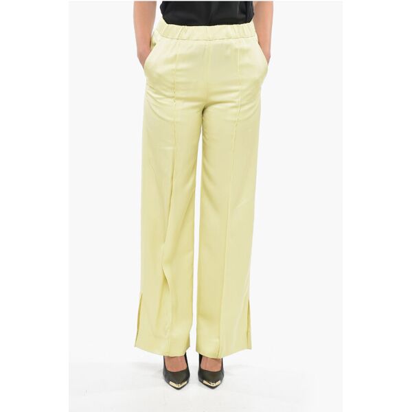 jil sander pantaloni baggy a vita alta con pince taglia 44