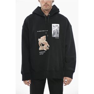 Neil Barrett Felpa Hoodie con Stampa Grafica taglia 3xl