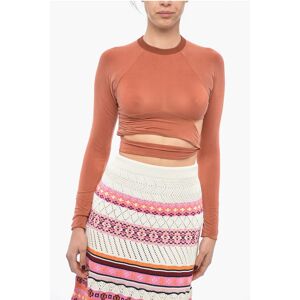 Jacquemus Crop Top A Maniche Lunghe Espelho Con Dettaglio Cut-out Taglia M