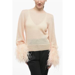 Gucci Maglia In Misto Mohair Con Dettaglio Piume Taglia S