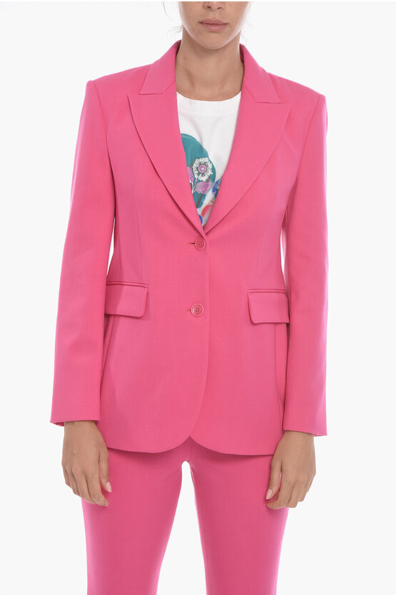 Ermanno Scervino Blazer Foderato Monopetto con Rever a Lancia taglia 40