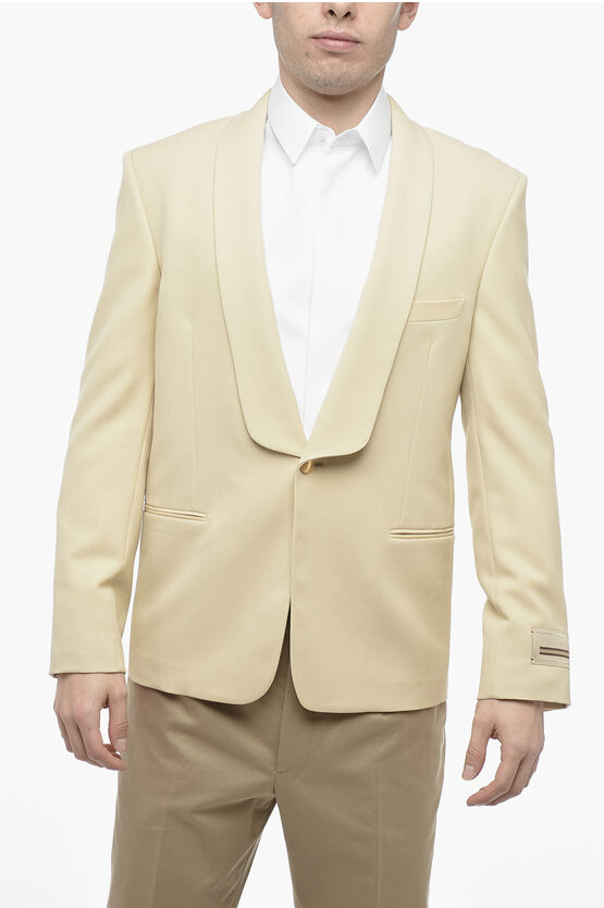 Gucci Blazer in Twill di Lana con Rever a Scialle taglia 52