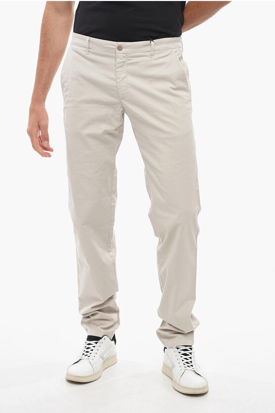 Armani GIORGIO Pantaloni Chino in Cotone con Passanti taglia 52