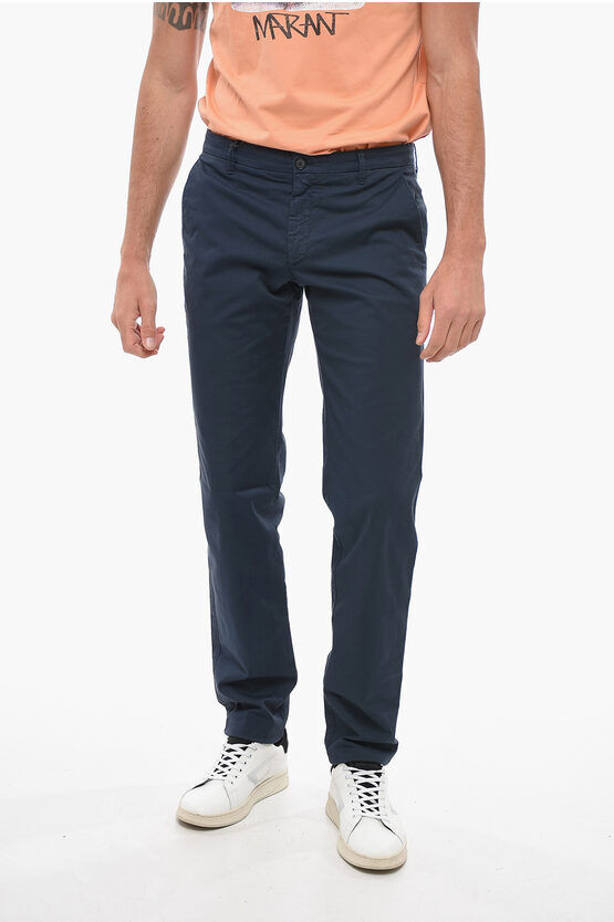 Armani GIORGIO Pantaloni Chino in Cotone con Passanti taglia 46