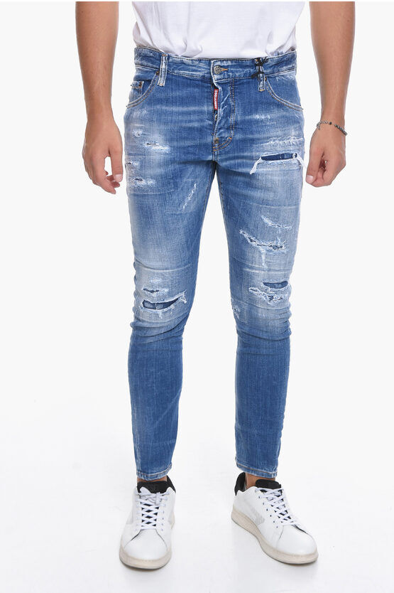 Dsquared2 Jeans SEXY TWIST FIT con Strappi 17cm taglia 42