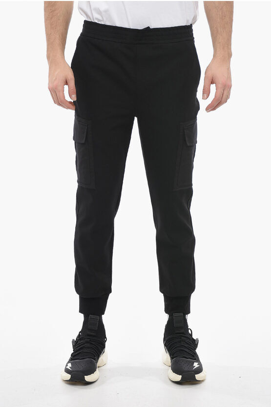 Neil Barrett Joggers Cargo Skinny Fit a Vita Bassa taglia L