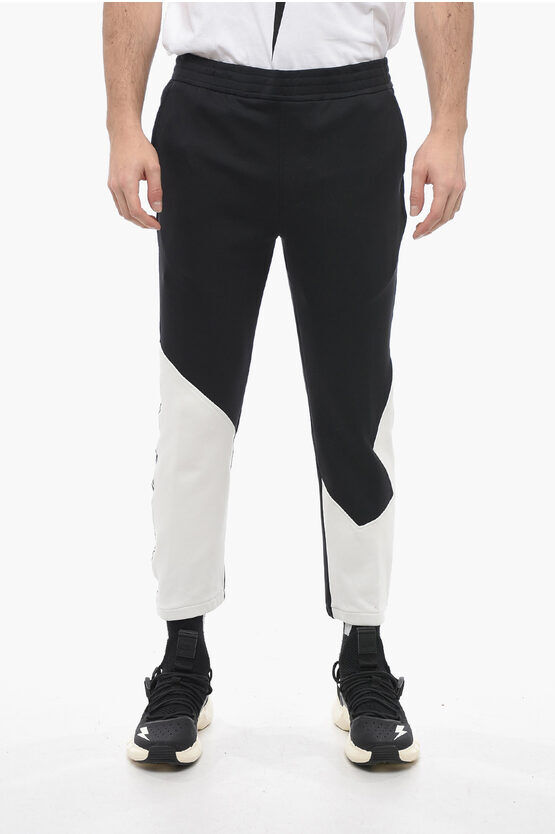 Neil Barrett Joggers Skinny Fit MODERNIST con Dettagli a Contrasto taglia Xs