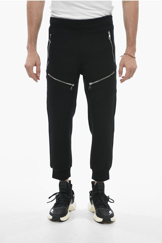 Neil Barrett Pantaloni Biker Skinny Fit a Vita Bassa con Elastico Alla Ca taglia S