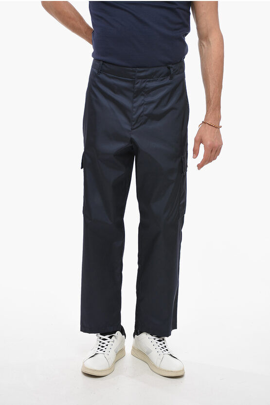 Prada Pantaloni Cargo RE-NYLON Cropped Fit taglia 50