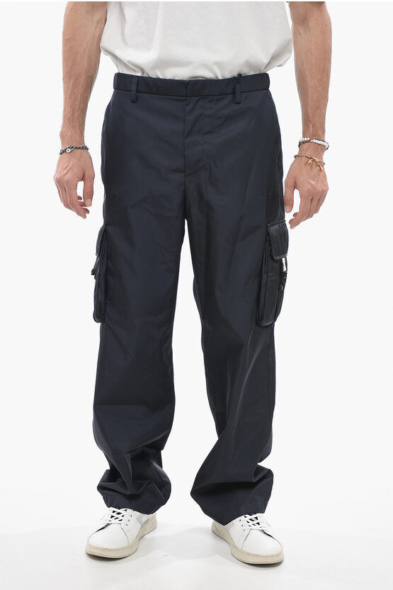 Prada Pantaloni Cargo RE-NYLON Loose Fit taglia 46