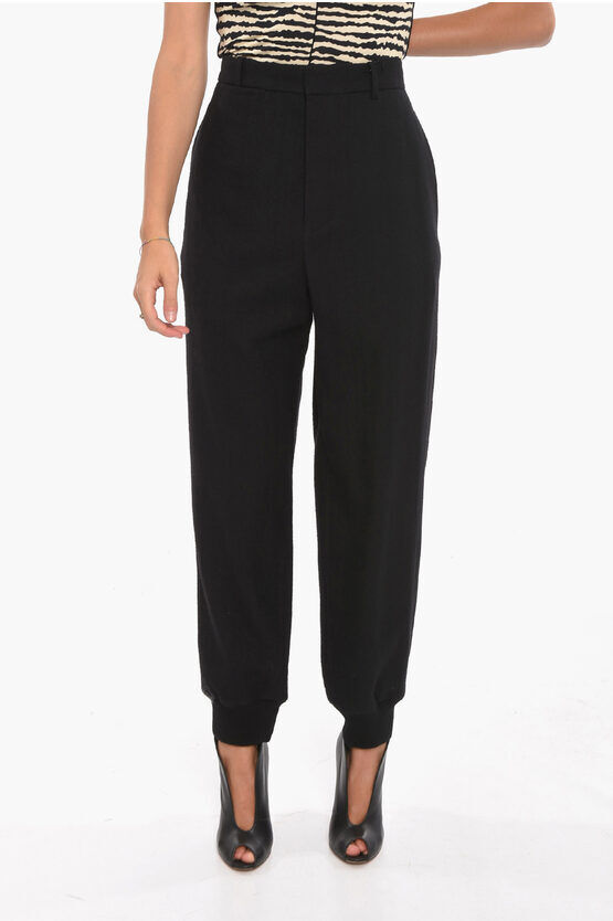 Ann Demeulemeester Pantaloni Jogger MAGDA Sartoriali in Lana Vergine taglia 38