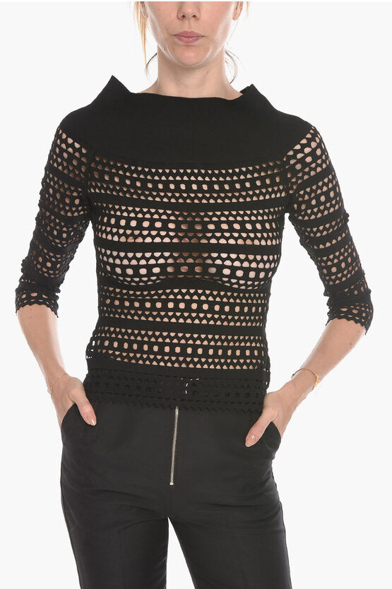 Alaia Top Openwork a Spalle Scoperte taglia 44