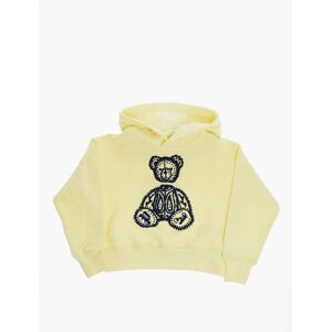 Palm Angels Kids Felpa Hoodie con Ricamo Teddy in Spugna taglia 6 A