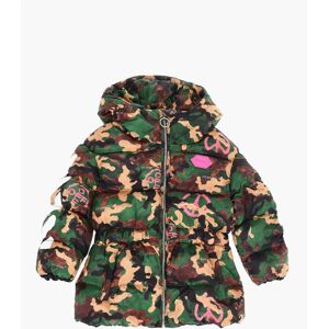 Off-White Kids Giubbotto Imbottito Camouflage con Cappuccio taglia 8 A