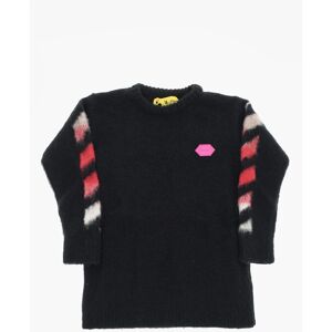 Off-White Kids Maglia Girocollo con Targhetta Logo taglia 10 A