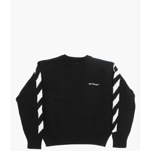 Off-White Kids Maglia Girocollo RUBBER ARROW in Cotone con Ricami taglia 10 A