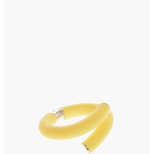 Bottega Veneta Bracciale CUFF a Spirale in Pvc e Argento taglia S