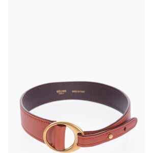 Celine Bracciale in Pelle con Fibbia Dorata taglia Unica